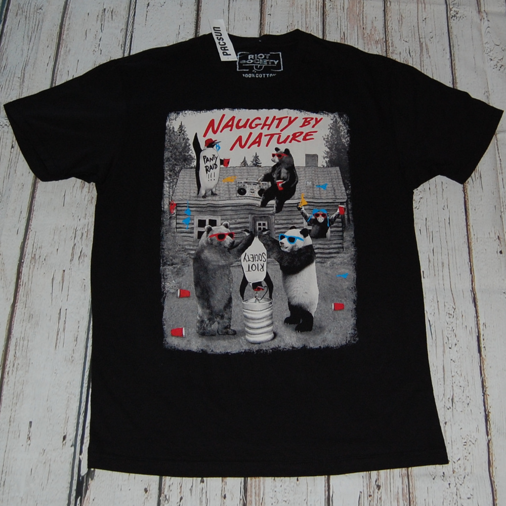Naughty by Nature Tee Shirt Riot Society NWT